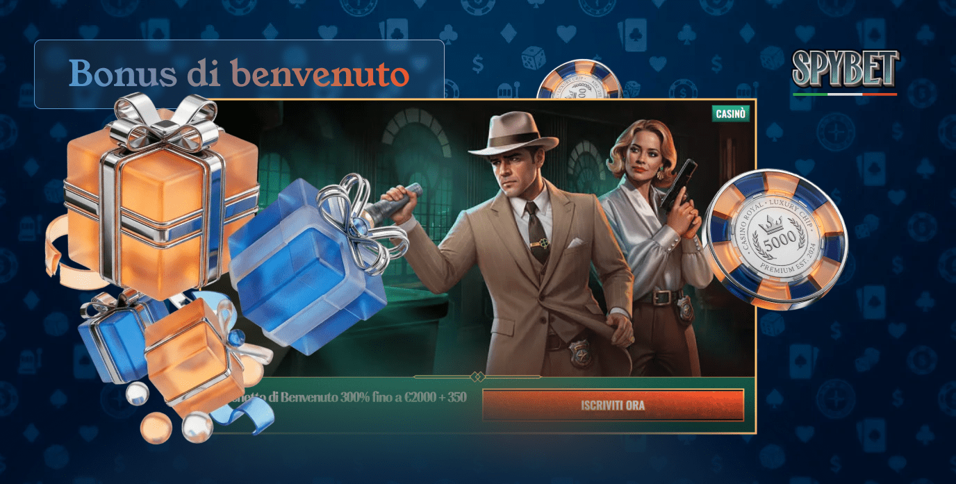 Spybet Casino offre un bonus di benvenuto al casinò