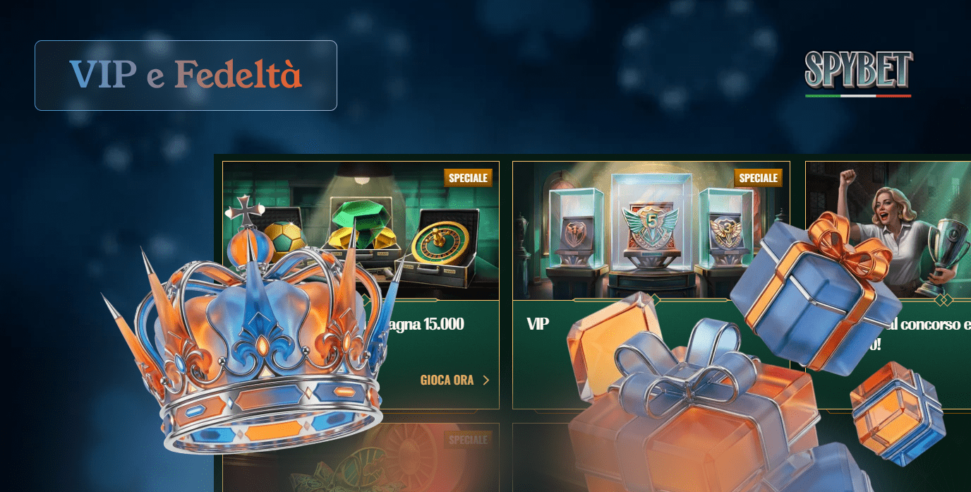 Spybet Casino ha un programma di bonus fedeltà VIP