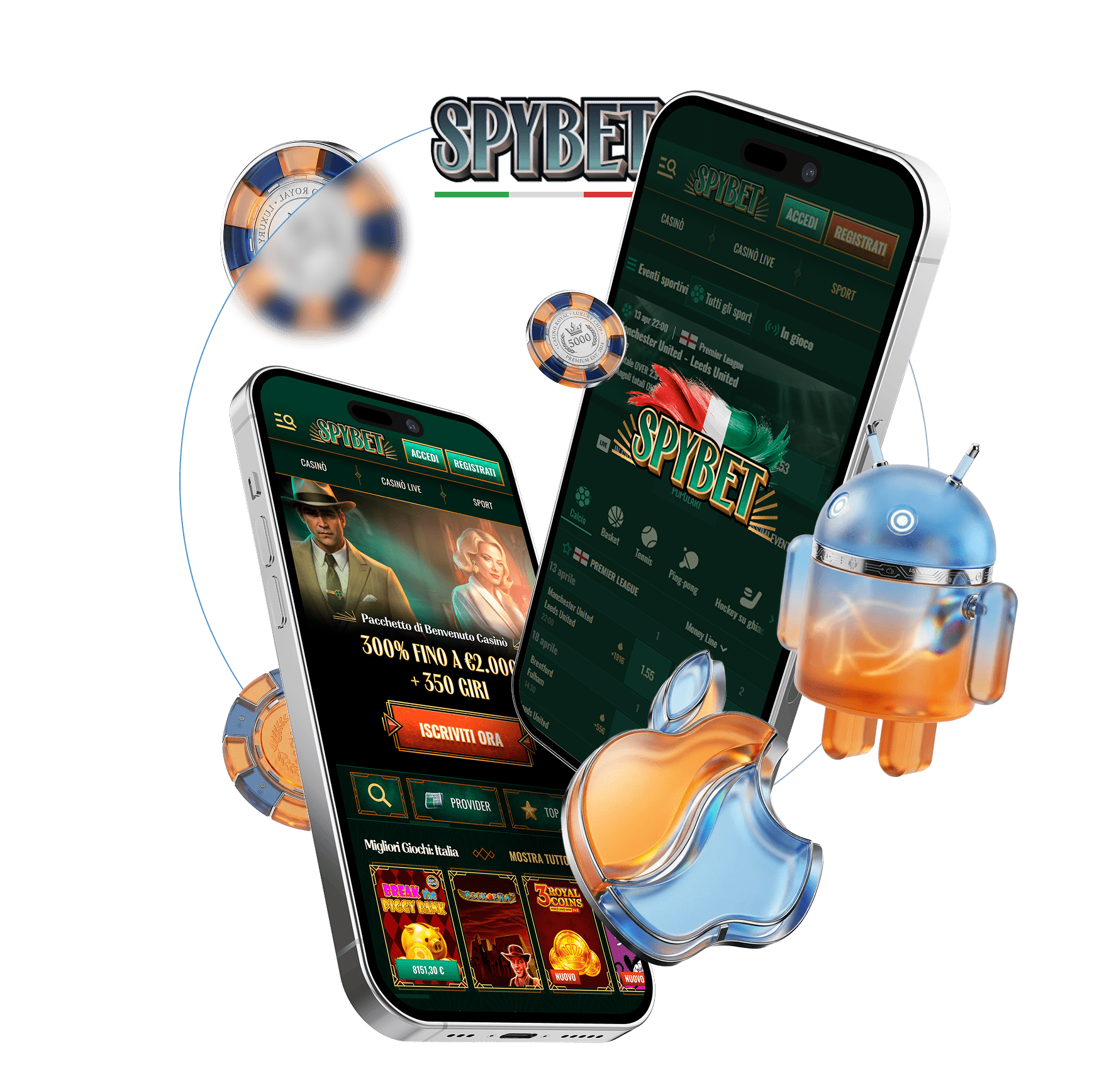 Spybet Italia offre casinò da un dispositivo mobile